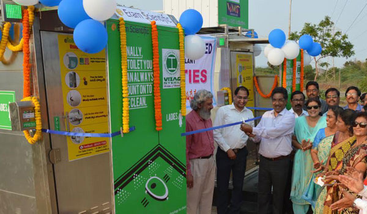 RINL launches e-Toilets at Ukkunagaram