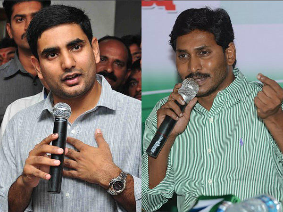 Will political Yatras provide water for farmers? Lokesh asks Jagan