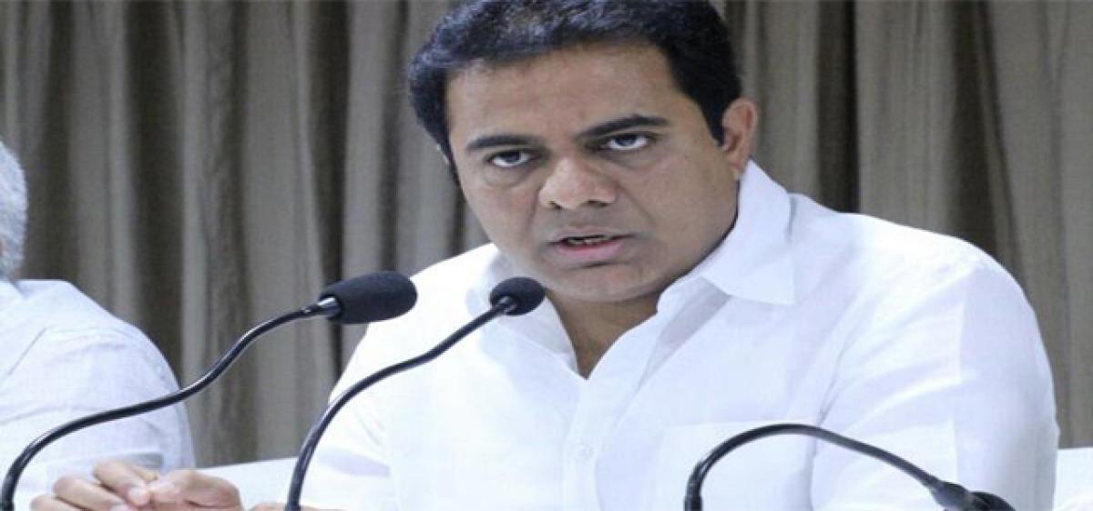 KTR pulls up officials for bad roads in Hyderabad