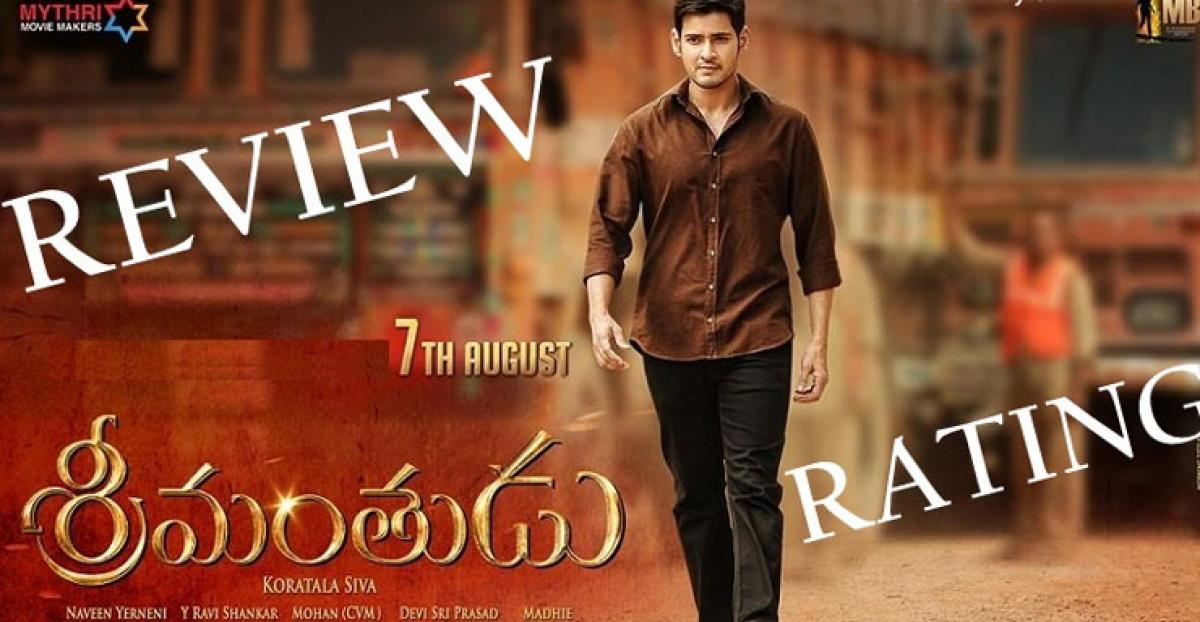 Maheshs Srimanthudu Review, Rating