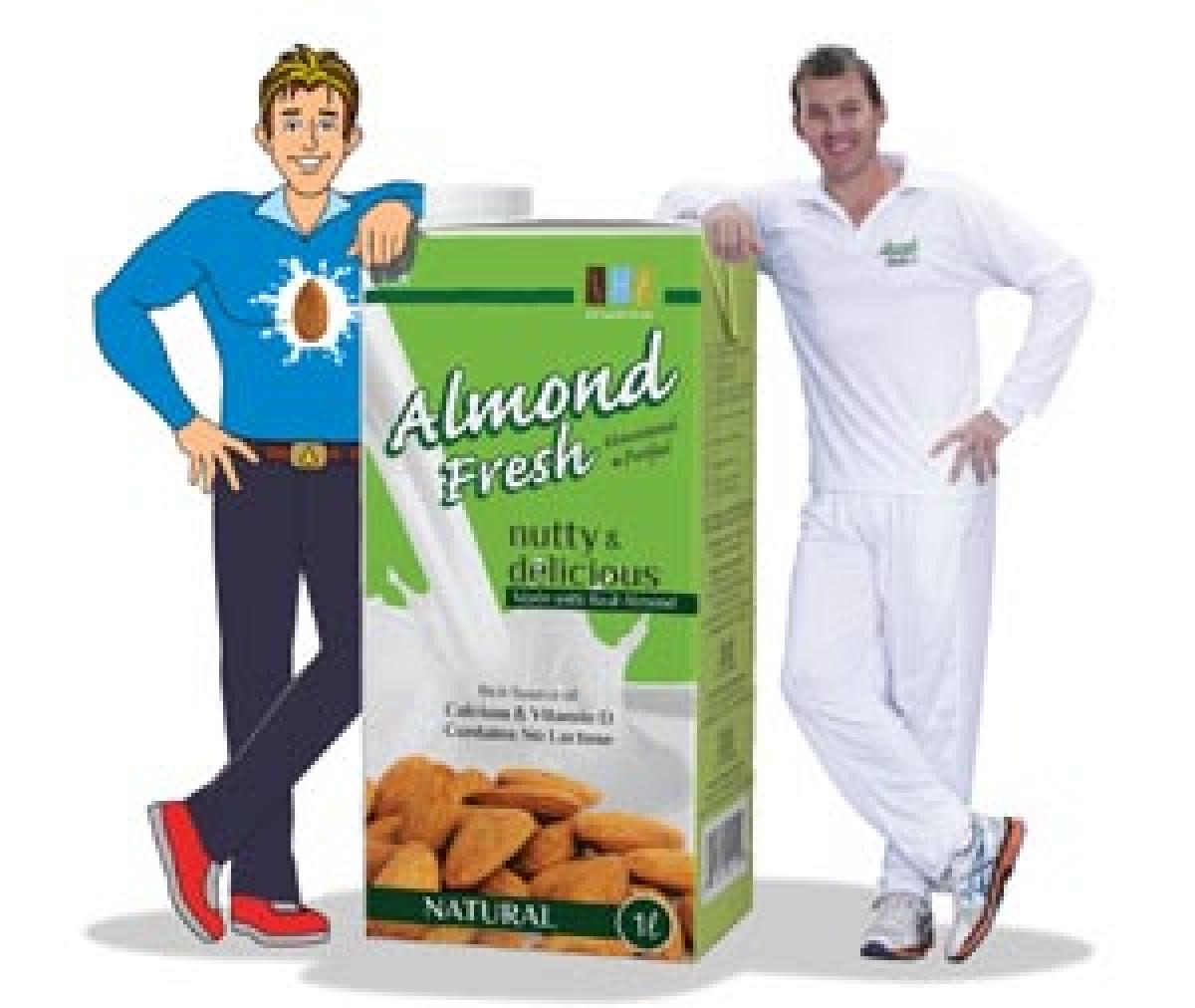 Now enjoy Almond Fresh in India with Brett Lee