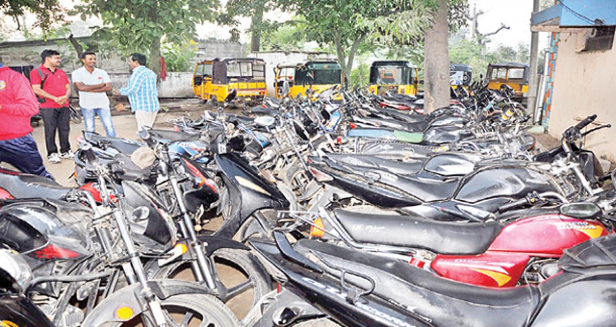 58 vehicles seized during cordon search