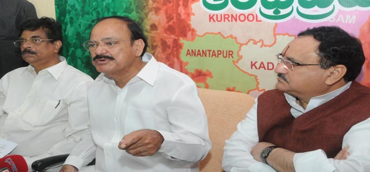 Venkaiah flays Congress for stalling Parliament