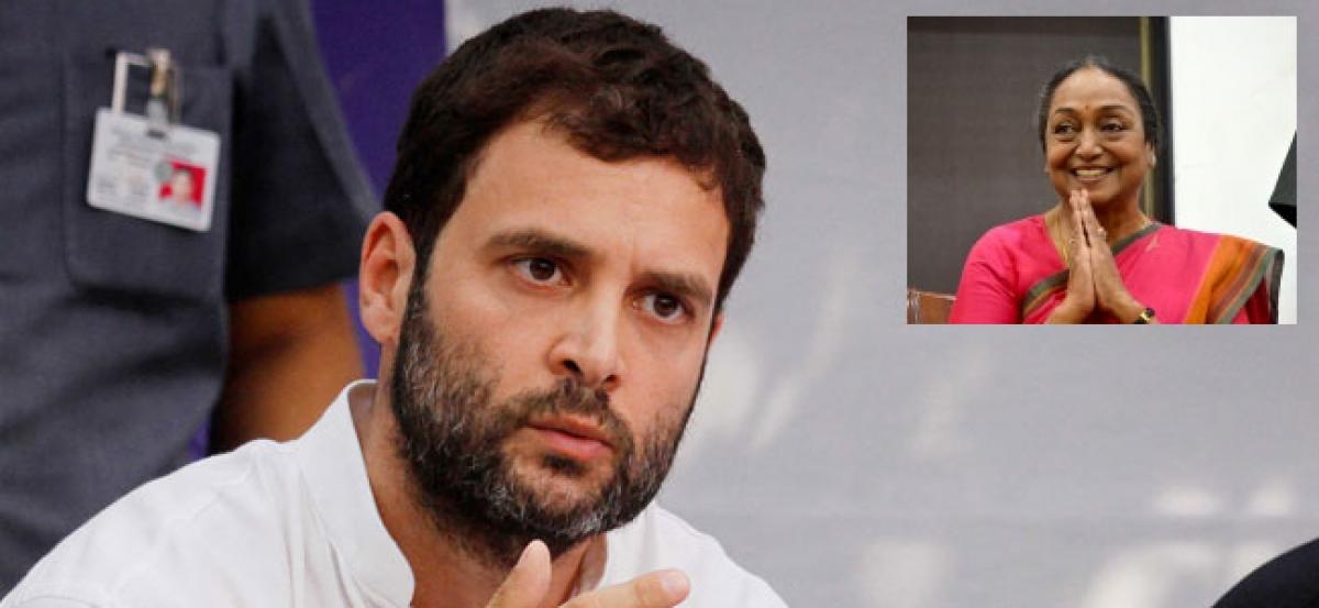 Meira Kumar represents values that bind us as a nation: Rahul