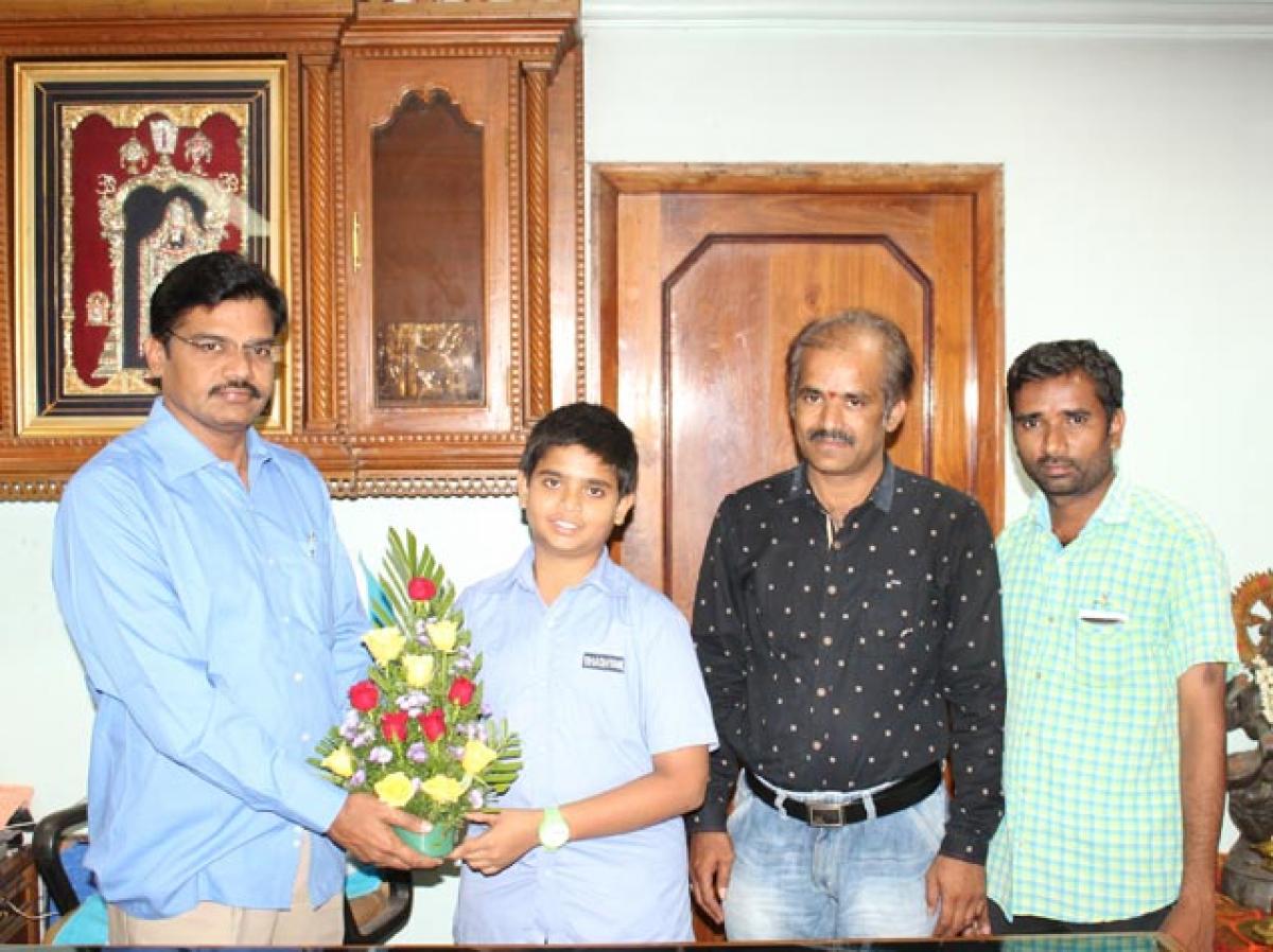 Bhashyam student for State-level badminton touney