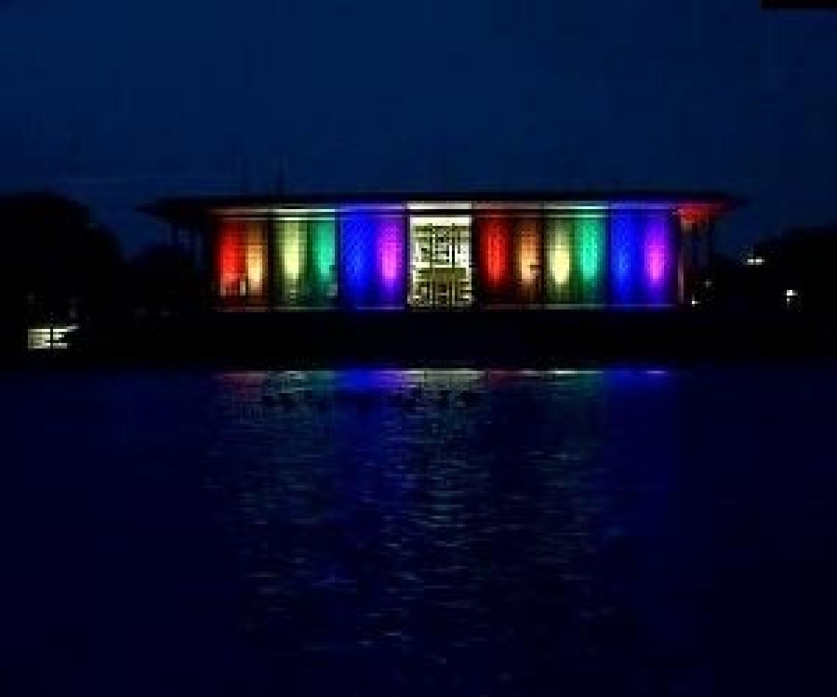Orlando shooting: US Embassy lights up in LGBT colours to pay tribute
