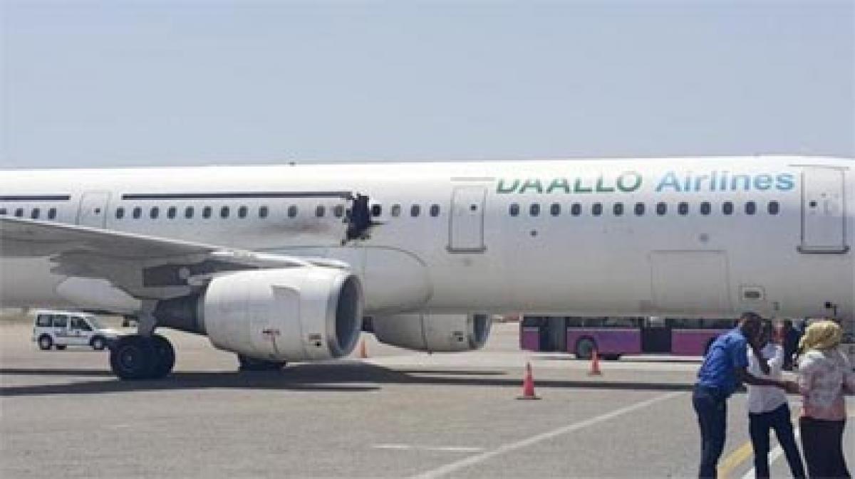 Somali plane hit by bomb, meant to kill all on board