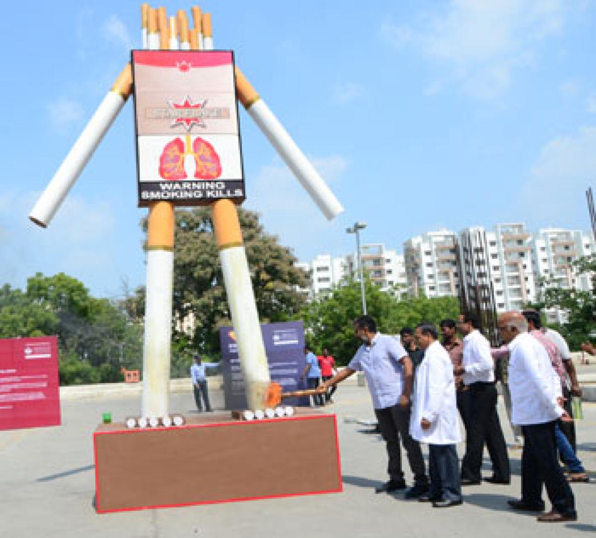 Visionary filmmaker Rajamouli lights 25-ft cigarette