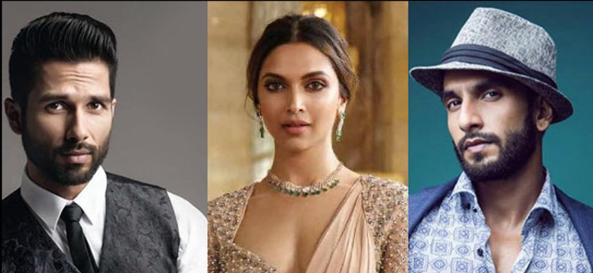 Shahid Kapoor will join Deepika and Ranveer in Padmavati