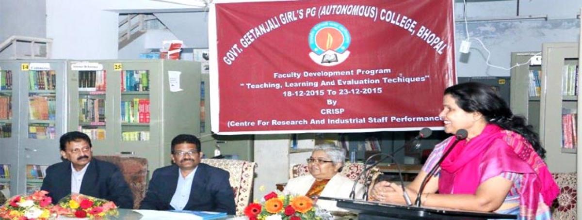 CRISP Organizes Faculty Development Programme for Geetanjali Girls College