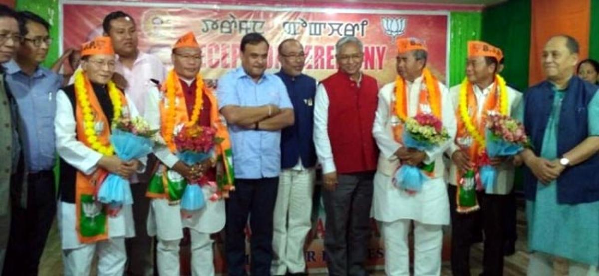 Four Congress MLAs join BJP in Manipur