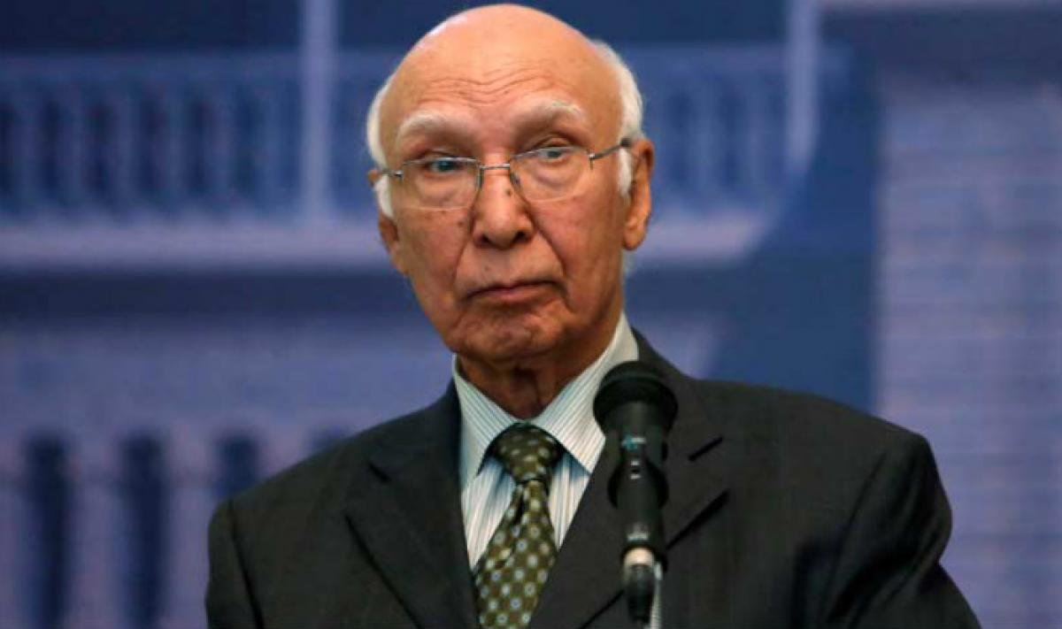 Sartaj Aziz: No backdoor diplomacy going on with India