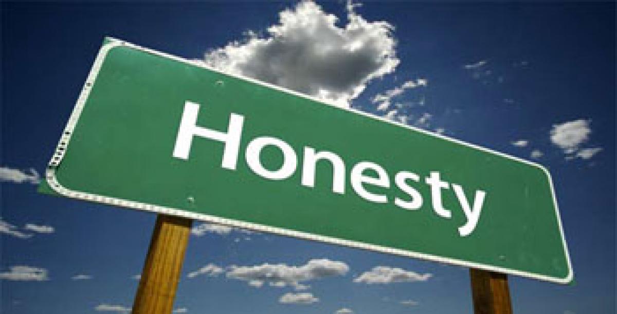 Honesty comes if little effort is required!