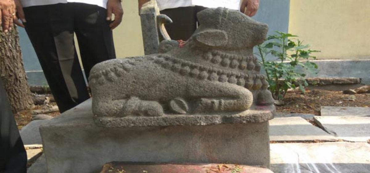 16th century Nandi idol surfaces at Neppali