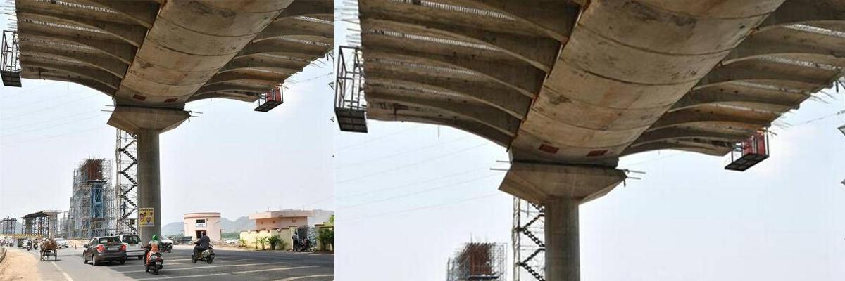 Two flyover works hit roadblock in city