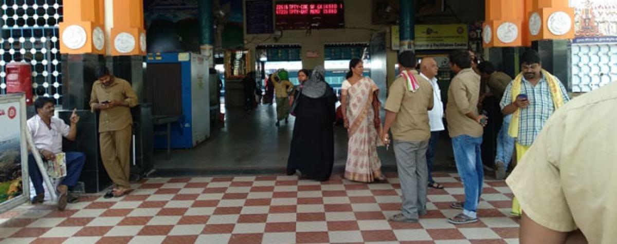 Tirupati railway station lacks security