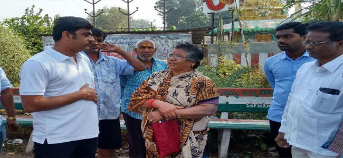 Civic chief inspects canal beautification works