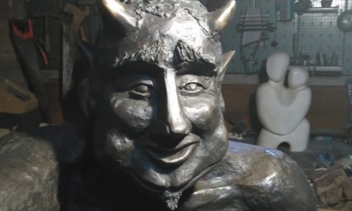 Friendly Satan statue causes rage in Spain