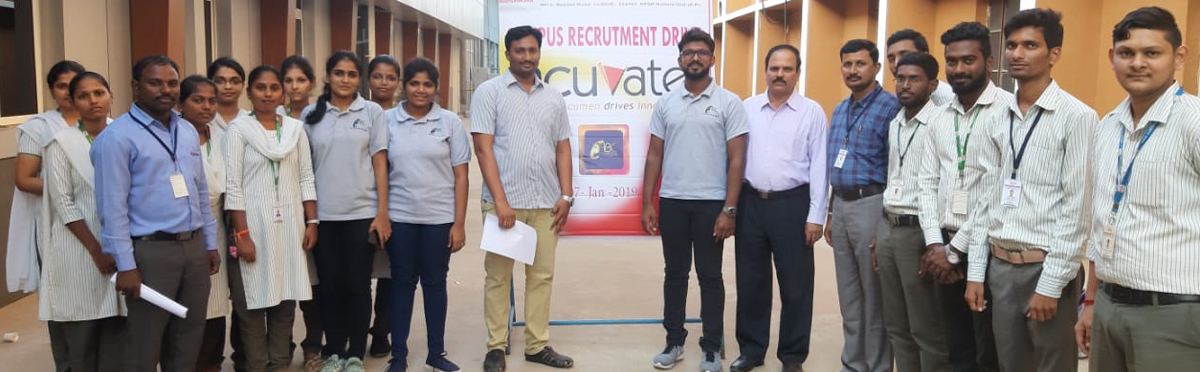 Acuvate conducts campus interviews for Audisankara Engg College students