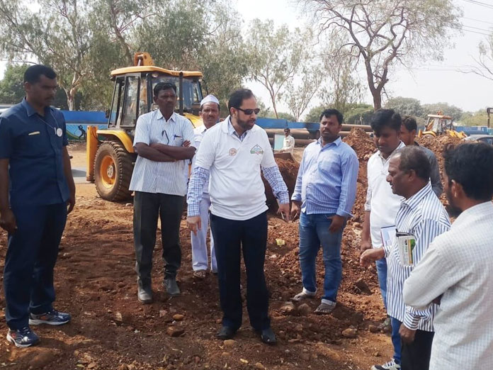 Collector inspects Mission Bhagiratha