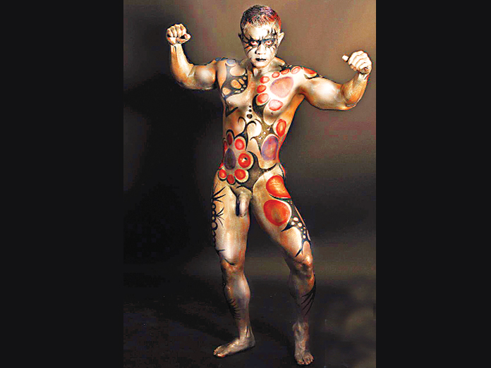 tribal body paint fashion editorial