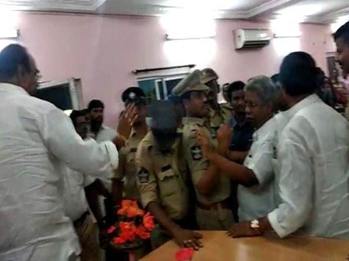 Bolishetti Vs Manikyala Rao at Tadepalligudem council meeting