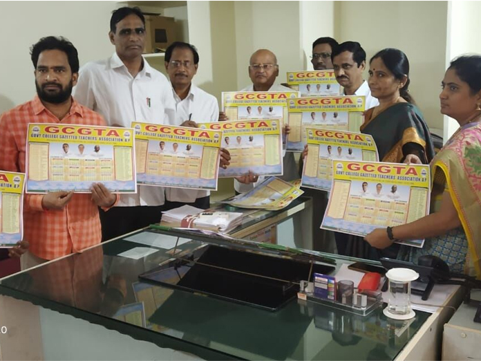 GCGTAAP Calendar released in Vijayawada