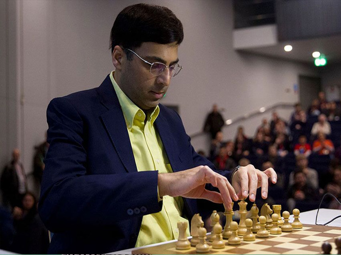 Anand on a roll beats Mamedyarov, shares lead with Carlsen