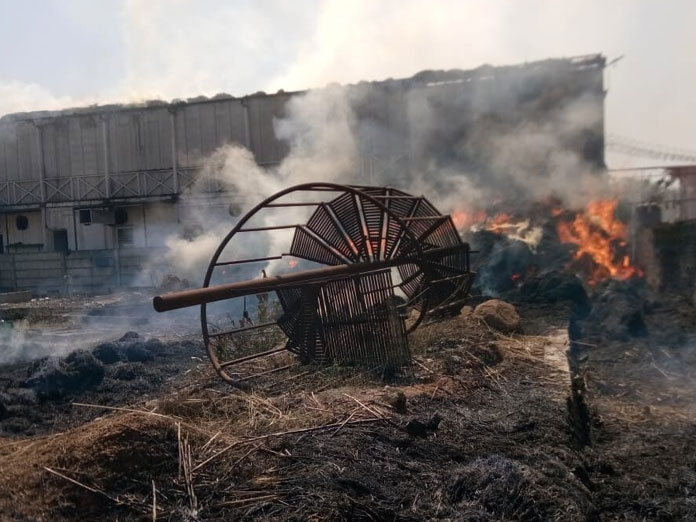 Fire erupts at drive-in re