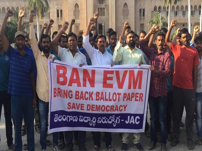 TS Nirudhyoga JAC bats for ballot papers