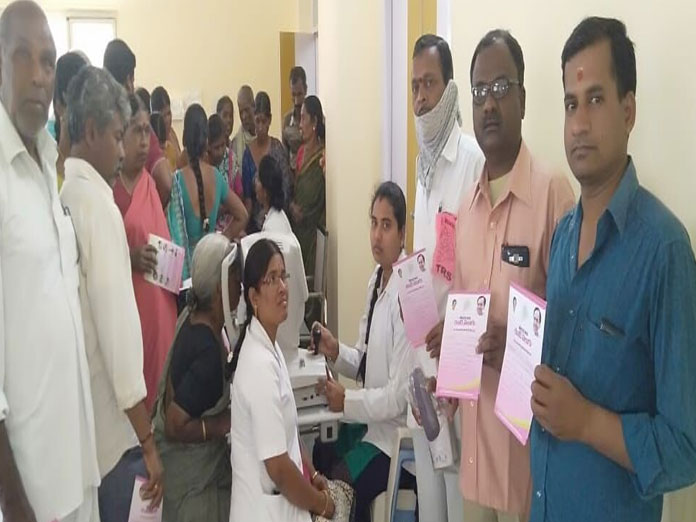 Arrival of Kantivelugu scheme at Ayurveda Hospital