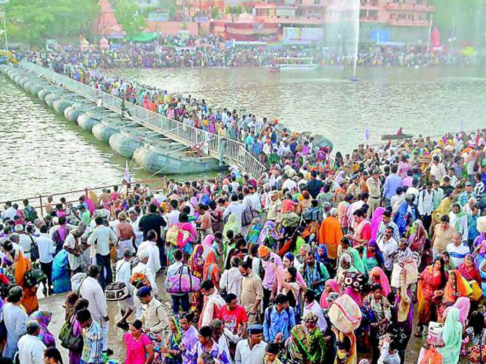 Over 100 million gather for Kumbh mela, devotees to take holy dip today