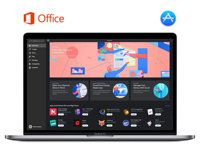 Microsoft Office Suite available on Apple Mac App Store