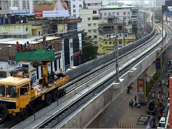 Metro Rail works between Ameerpet-Hitec City stretch reviewed