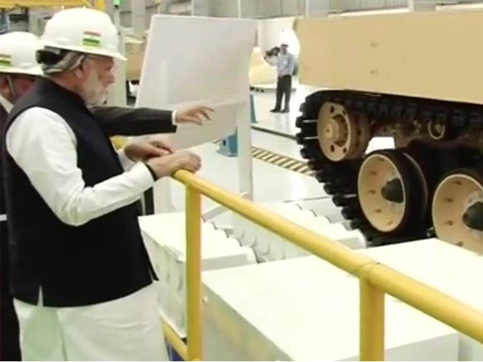 PM Modi Inaugurates Indias 1st Private Sector Howitzer Gun-Making Unit