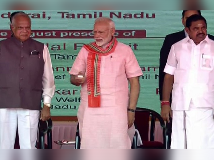Modi lays foundation stone for AIIMS in Madurai