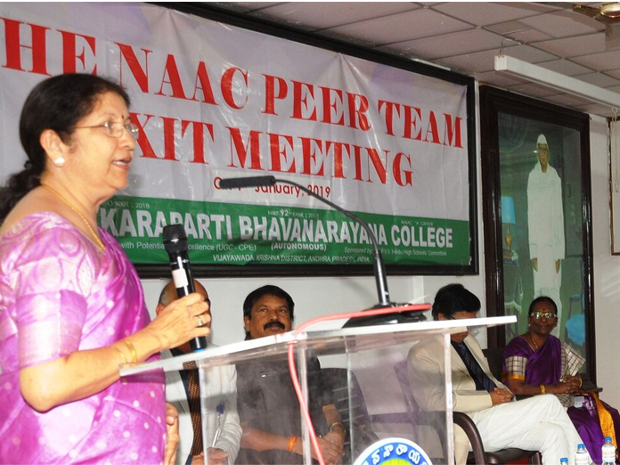 NAAC team visits KBN College in Vijayawada