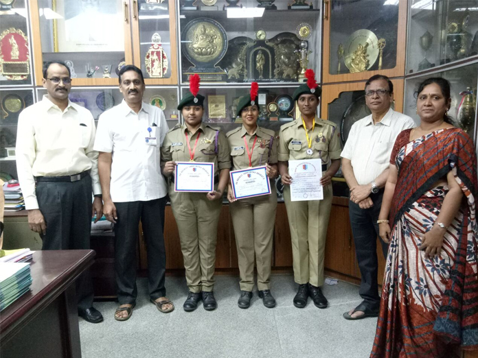 NCC cadets of PB Siddhartha College achieve medals