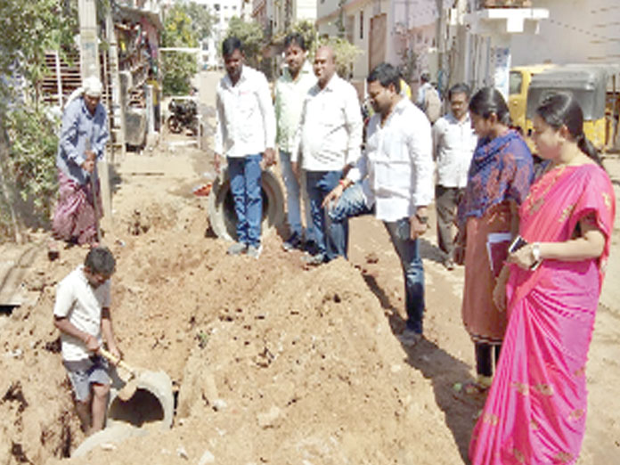 New pipeline works begin at VST Colony