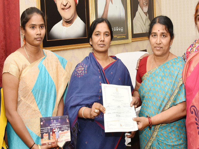 Anganwadi workers feted