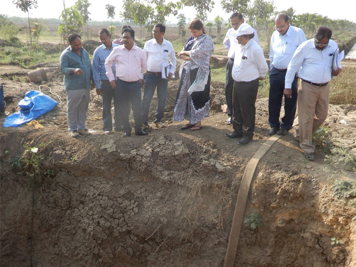 Drinking water pipeline inspected in Amaravathi