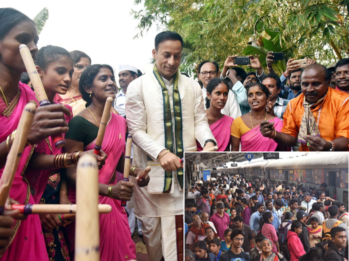 Sankranti fete commences with rangoli, kite-flying