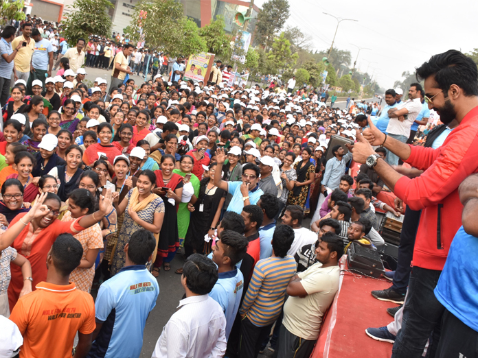 10K walk flagged off in Guntur