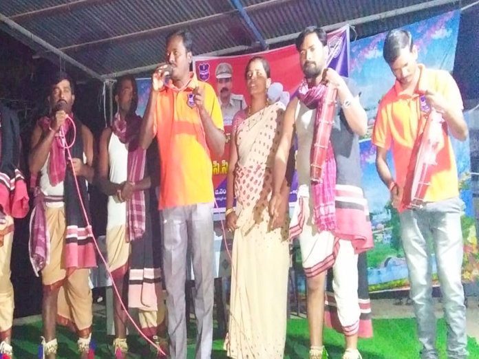 Suryapet cops bring in folk art to educate voters
