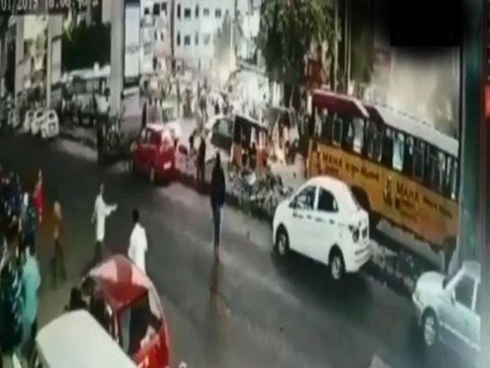 Hyderabad: 1 dead, 3 injured after bus rams into crowd