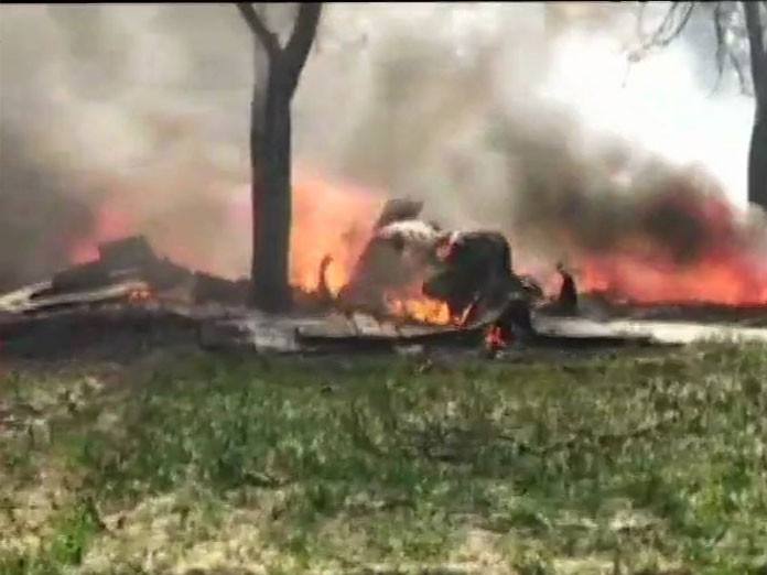 Air Force plane crashes in UP, pilot safe