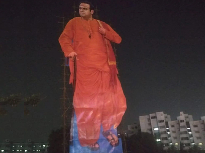 NTR Kathanayakudu: Balakrishna fans erect 100-ft cut-out of actor in Hyderabad