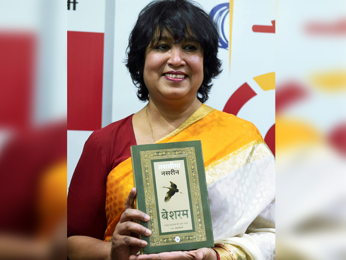 Bangla writer Taslima launches Hindi version of ‘Besharam’