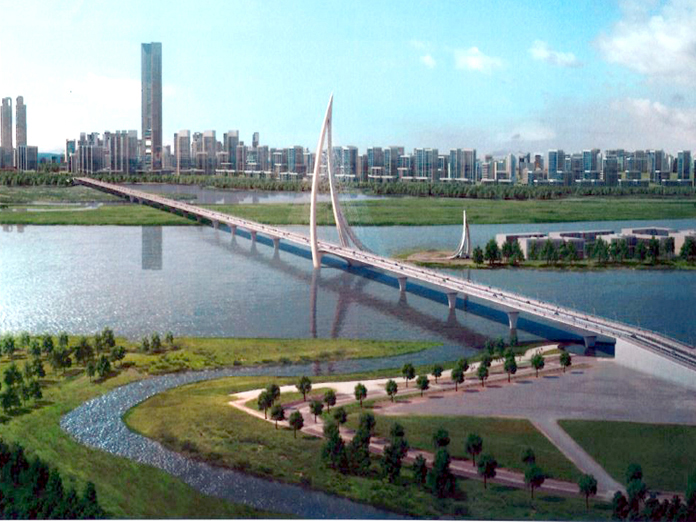 Foundation laid for construction of Iconic bridge