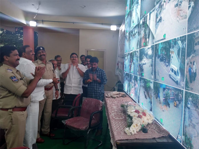MLA Arekapudi Gandhi inaugurates city surveillance system